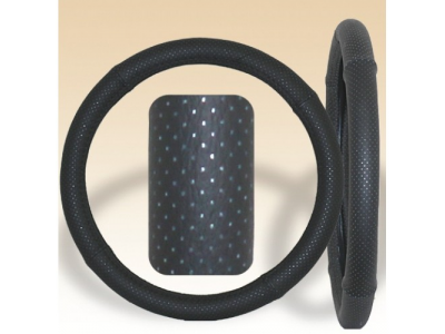 Оплетка на руль кожаная.перфор "PSV" TERRY (Черный) М от PSV Оплетка на руль кожаная.перфор "PSV" TERRY (Черный) М