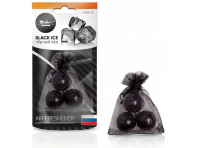 Ароматизатор Шарики в мешочке черный лед от Airline Ароматизатор Шарики в мешочке черный лед