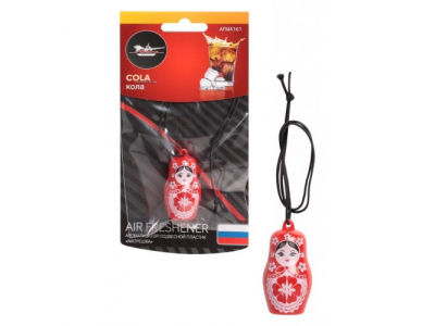 Ароматизатор подвесной пластик "Матрешка" кола от Airline Ароматизатор подвесной пластик "Матрешка" кола