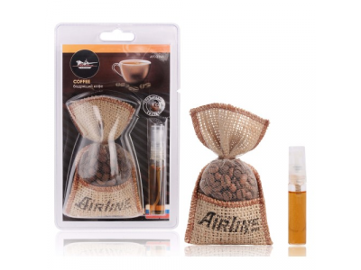 Ароматизатор "Кофе в мешочке со спреем" бодрящий кофе от Airline Ароматизатор "Кофе в мешочке со спреем" бодрящий кофе