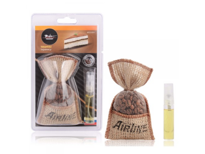 Ароматизатор "Кофе в мешочке со спреем" тирамису от Airline Ароматизатор "Кофе в мешочке со спреем" тирамису