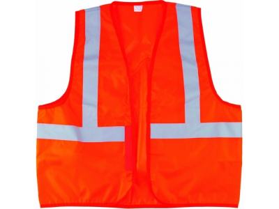 Жилет сигнальный, оранжевый, размер XL// СИБРТЕХ от СИБРТЕХ Жилет сигнальный, оранжевый, размер XL// СИБРТЕХ