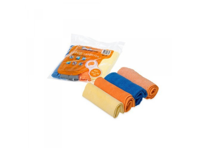 Салфетка микрофибра AIRLINE набор "рулончики" (4 шт 30*30)