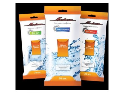 Салфетки влажные AIRLINE для рук (10шт) от Airline Салфетки влажные AIRLINE для рук (10шт)