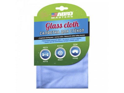 Салфетка для стёкол, 40х40 см от ABRO Салфетка для стёкол, 40х40 см
