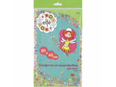Салфетка из микрофибры для пола синяя 500*600 мм Elfe
