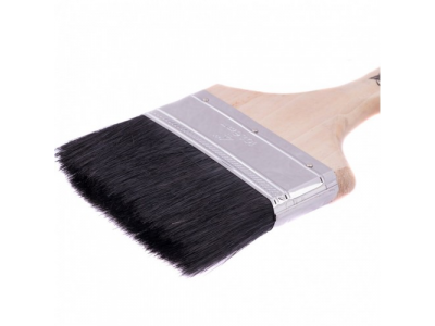 Кисть плоская, натуральная черная щетина, деревянная ручка, размер 4 Mtx от MTX Кисть плоская, натуральная черная щетина, деревянная ручка, размер 4 Mtx