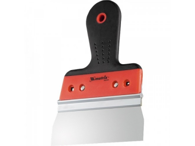 Шпатель фасадный из нержавеющей стали, 300 мм, двухкомпонентная ручка Matrix от MATRIX Шпатель фасадный из нержавеющей стали, 300 мм, двухкомпонентная ручка Matrix