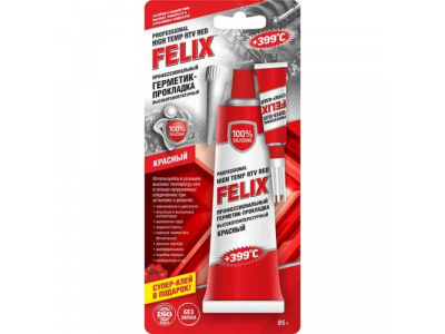 Герметик-прокладка профессиональный FELIX (красный) 85г