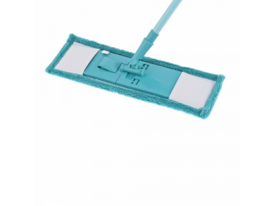 Швабра 120 см с пластиковой складной подошвой, насадка микрофиб, рукоятка телескоп.//ELFE