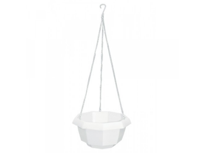 Кашпо подвесное, 200 х 140 мм, пластиковая корзина многогранная PALISAD