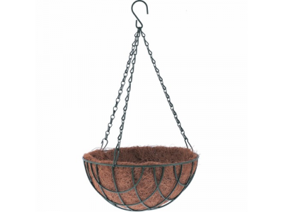 Кашпо подвесное с вкладышем из коковиты, полукруглое D 30 см. PALISAD от PALISAD Кашпо подвесное с вкладышем из коковиты, полукруглое D 30 см. PALISAD