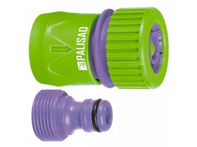 Соединитель-адаптер пластмассовый, 3/4", внешняя резьба, соединитель шланга 3/4"// PALISAD от PALISAD Соединитель-адаптер пластмассовый, 3/4", внешняя резьба, соединитель шланга 3/4"// PALISAD