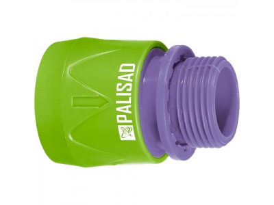 Соединитель пластмассовый быстросъемный, внешняя резьба 3/4"// PALISAD от PALISAD Соединитель пластмассовый быстросъемный, внешняя резьба 3/4"// PALISAD