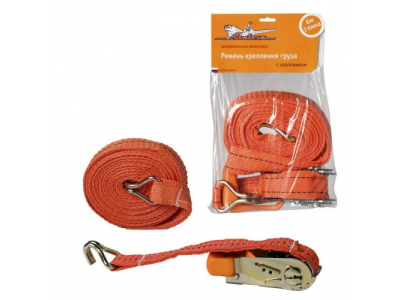 Стяжка груза "AIRLINE" 6м, 1т с храповиком от Airline Стяжка груза "AIRLINE" 6м, 1т с храповиком