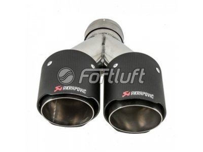 Fortluft Карбоновая насадка Akrapovic Style 90x2 мм MT214L
