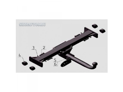 Фаркоп на Volkswagen Multivan микроавтобус 1992-2003гг.