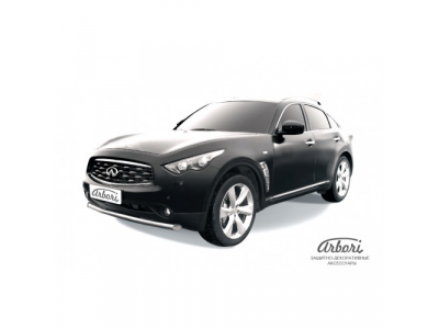 Защита переднего бампера Arbori d76 INFINITI FX-35/FX-50 2008- от ARBORI Защита переднего бампера Arbori d76 INFINITI FX-35/FX-50 2008-