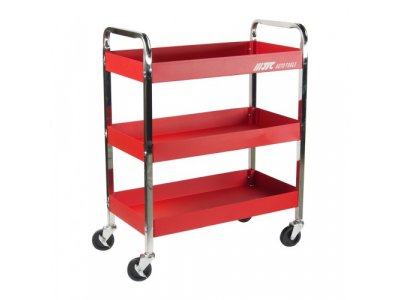 JTC Тележка инструментальная 3 секции красная с открытым отсеком JTC