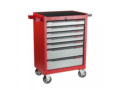 JTC Тележка инструментальная 7 секций красная JTC от JTC JTC Тележка инструментальная 7 секций красная JTC