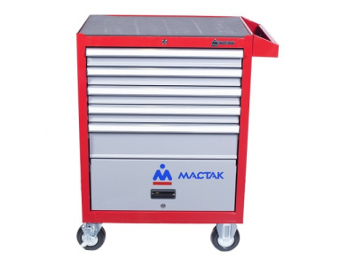 Тележка инструментальная, 5 ящиков и отсек, красная, МАСТАК от МАСТАК Тележка инструментальная, 5 ящиков и отсек, красная, МАСТАК