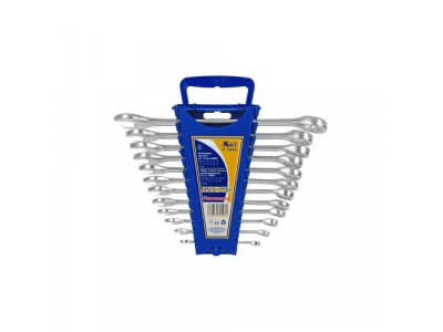 Ключ комбинированный набор 12шт: 6,8,10,12-19,22мм ЕВРО (пл.держ)