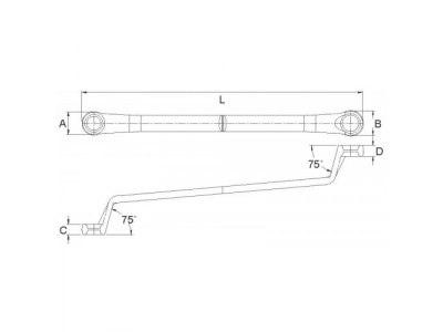 Ключ накидной 17х19мм