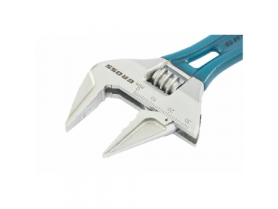 Ключ разводной, 250 мм,CrV, укороченная ручка //GROSS