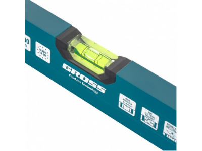 Уровень алюминиевый, 1000 мм, 2 глазка, HanD Werker Gross от GROSS Уровень алюминиевый, 1000 мм, 2 глазка, HanD Werker Gross