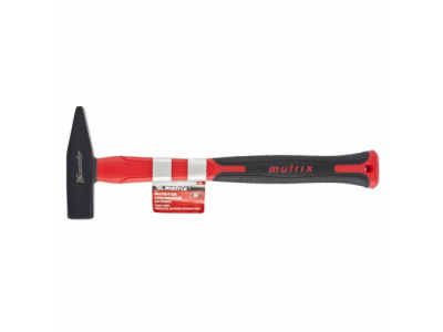 Молоток слесарный''optimal'',100 г,фибергласовая обрезиненная рукоятка,квадратный боек//MATRIX