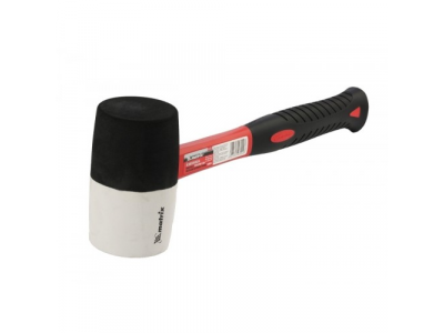 Киянка резиновая, 680 г, черно-белая резина, фибергласовая рукоятка// MATRIX