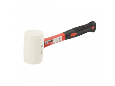 Киянка резиновая, 450 г, белая резина, фибергласовая рукоятка// MATRIX от MATRIX Киянка резиновая, 450 г, белая резина, фибергласовая рукоятка// MATRIX