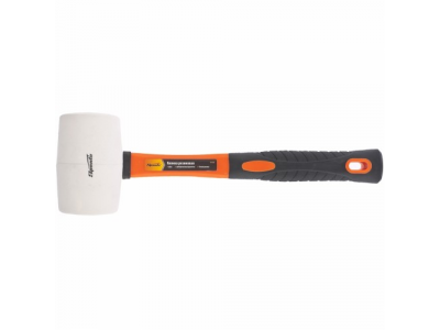 Киянка резиновая, 680 г., белая резина, фибергласовая рукоятка SPARTA