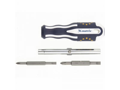 Отвертка комбинированная SL5,0 / Ph1, SL6,0 / Ph2, CrV, трехкомп. эргоном. ручка// MATRIX MASTER