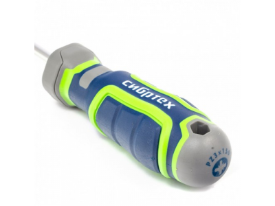 Отвертка PZ3 x 150 мм, CrV, четырехкомпонентная рукоятка Сибртех