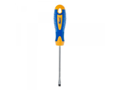 Отвертка шлицевая 6х100 ( Cr-V; двухкомп. рукоятка; намагничен. наконечник)
