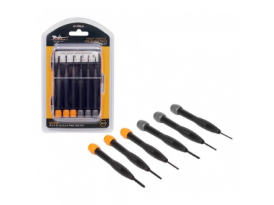 Набор отвёрток для точных работ 6шт в пластиковом футляре
