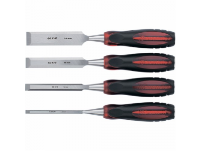 Набор долот-стамесок"Тигровый глаз" плоских, 4 штуки, 6-12-18-24 мм MATRIX