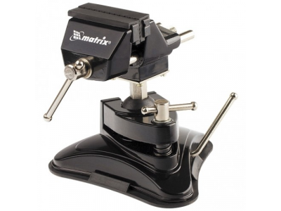Тиски настольные,резиновая вакуумная присоска,шарнирный механизм,ширина рабочих губок 70 мм// MATRIX