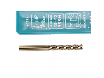 Сверло спиральное по металлу, 2,5 мм, HSS-Co, 2шт. GROSS