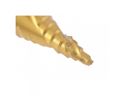 Сверло ступенчатое, 6-8-10-12-14-16-18-20-22-24-26-28-30 мм, HSS, спиральный Профиль, шестигранный хвостовик Matrix