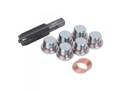 Набор для ремонта масляных пробок М17х1,5, кейс, 19 предметов, МАСТАК