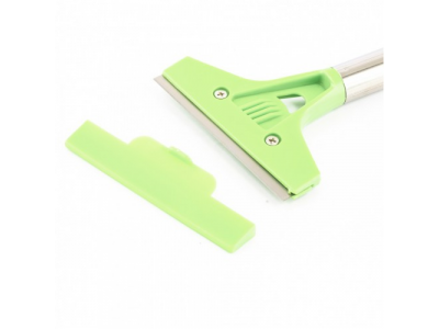 Скребок, фиксированное лезвие, 100 мм, металлич. обрезиненная ручка, 300 мм Сибртех