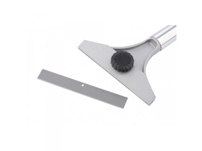 Скребок, 100 мм, фиксированное лезвие, металлическая обрезиненная ручка Matrix Master