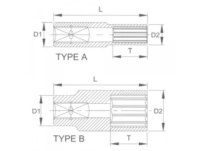 Головка торцевая глубокая 12гр. 1/2" 21 мм