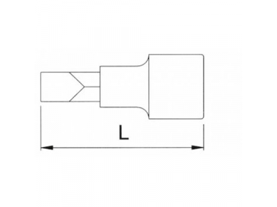 Головка торцевая 1/4" с вставкой SL5,5