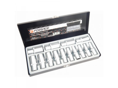 1/2" Набор головок глубоких 14пр.(6-гр.)(11-17,19,21-24,27,30) в метал.кейсе