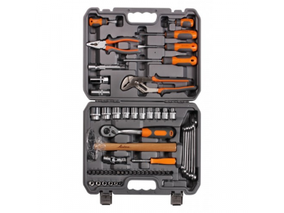 Набор инструментов универсальный 59 предметов, серый пласт.кейс от Airline Набор инструментов универсальный 59 предметов, серый пласт.кейс