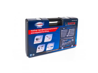 Набор инструмента 1/4" и 1/2" 6 гр. 83 предмета от LICOTA Набор инструмента 1/4" и 1/2" 6 гр. 83 предмета