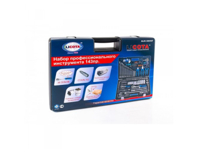набор инструментов 143 предмета 1/4" и 1/2" 6 гр. от LICOTA набор инструментов 143 предмета 1/4" и 1/2" 6 гр.